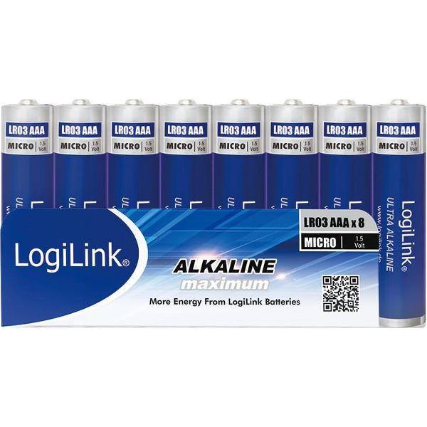 Batterijen LogiLink AAA - 40 stuks alkaline 1.5V