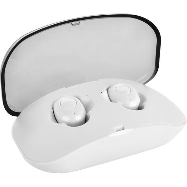 Wireless earphones met oplaadcase - Wit - Bluetooth 5.0 - Voor Apple iPhone en Android