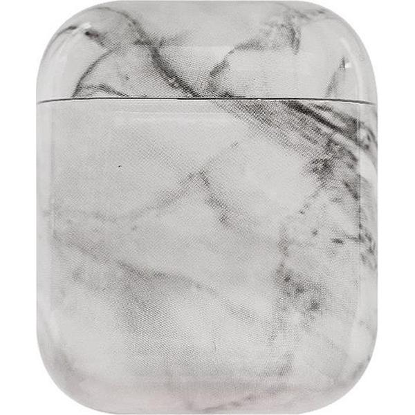 Mobigear Marble Siliconen Cover Wit voor Apple AirPods