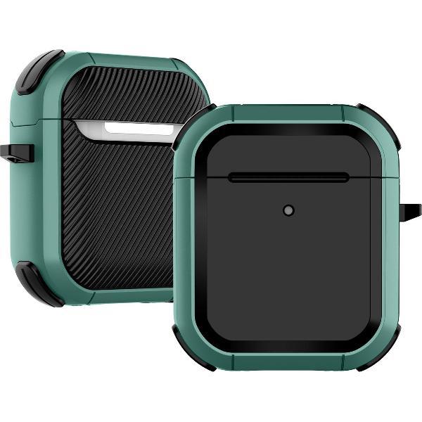 Airpods Hoesje – Armor Hard Case – Groen