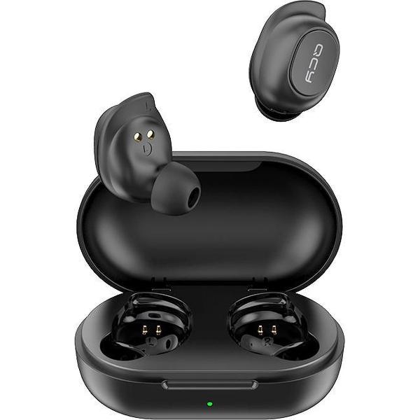 QCY T9 - TWS True Wireless Stereo - Draadloze Oordopjes - BT Oortelefoon - Bluetooth - Microfoon - V5.0 - Zwart