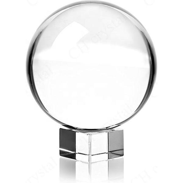 FEDEC Kristallen Glazen Foto Bol - Met Houder – 80 MM - Lens Ball