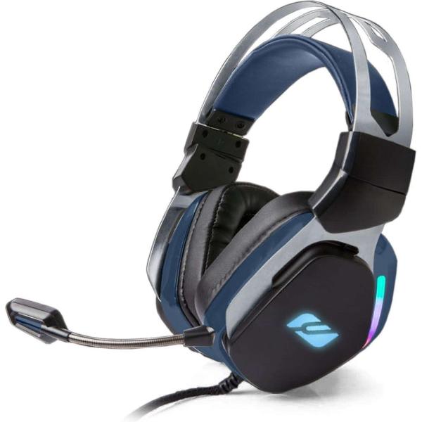 Muse M-230GH - Game headset - bedrade on-ear gaming hoofdtelefoon - zwart/blauw