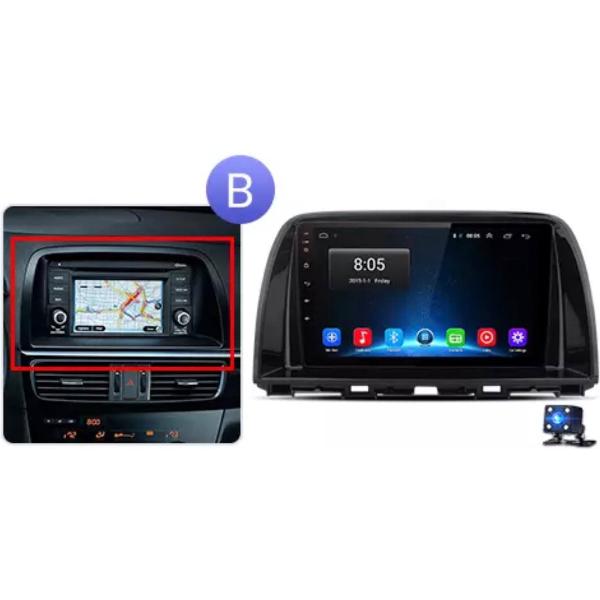 Mazda CX5 2012-2015 Android 10 navigatie en multimedia systeem Bluetooth USB WiFi CarPlay (optioneel) 2+32GB
