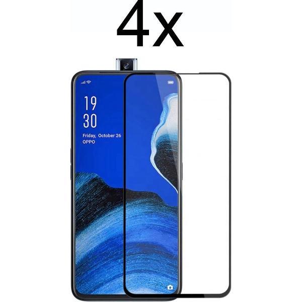 Oppo Reno 10x Zoom Screenprotector - Beschermglas Oppo Reno 10 x Zoom Screen Protector Glas - Full cover - 4 stuks