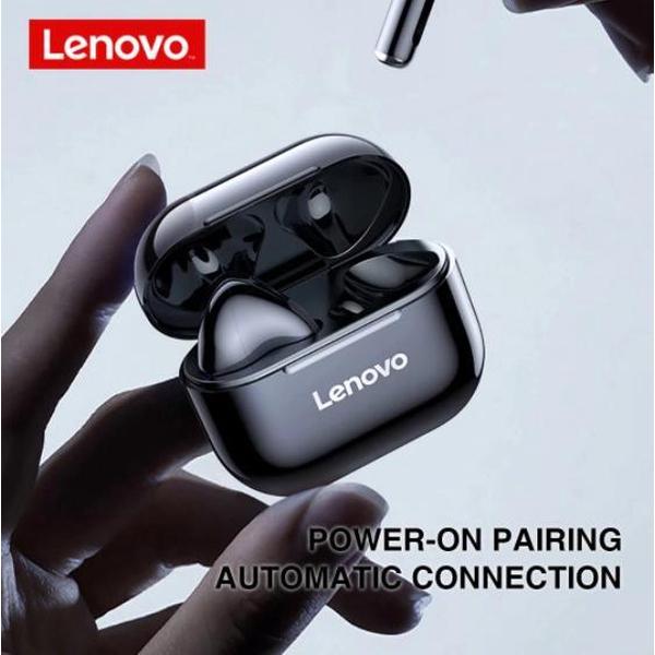 Oordop - Lenovo LP40 - Wireless Earphones - Draadloos - Oordopjes - - Zwart