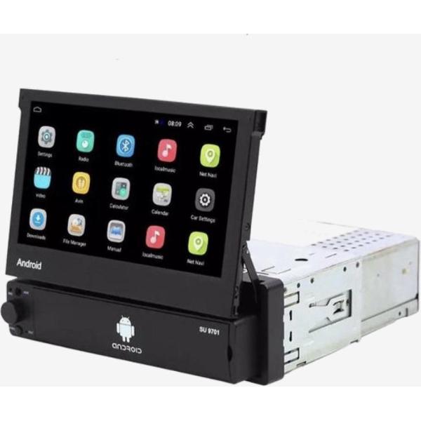 1din Android klapscherm autoradio Bluetooth USB Wifi navigatie