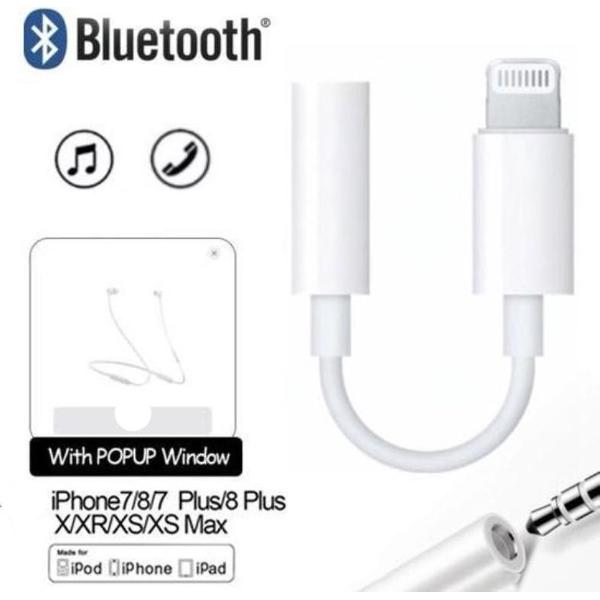 Apple iPhone Lightning Aux Adapter jack 3.5mm naar Lightning Voor Muziek Luisteren en Bellen met Bluetooth Functie iPhone 7-8-X-Xs-11-11pro-12-12pro-12mini
