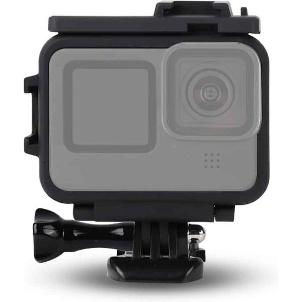 Voor GoPro HERO9 Zwart Plastic Frame Mount Beschermhoes met Base Buckle & Lange Schroef (Zwart)