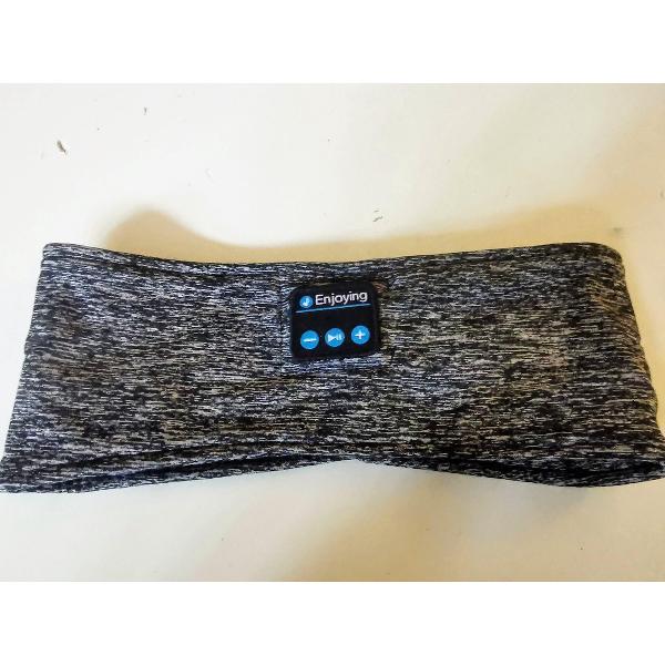 Aluhti Meditatie hoofdband met Bluetooth koptelefoon| ook voor slaap, yoga en sport | HD geluid en perfecte platte luidsprekers | met geschenktasje | iOs | Android | ASMR | Binaural Beats| Theta | multigrijs