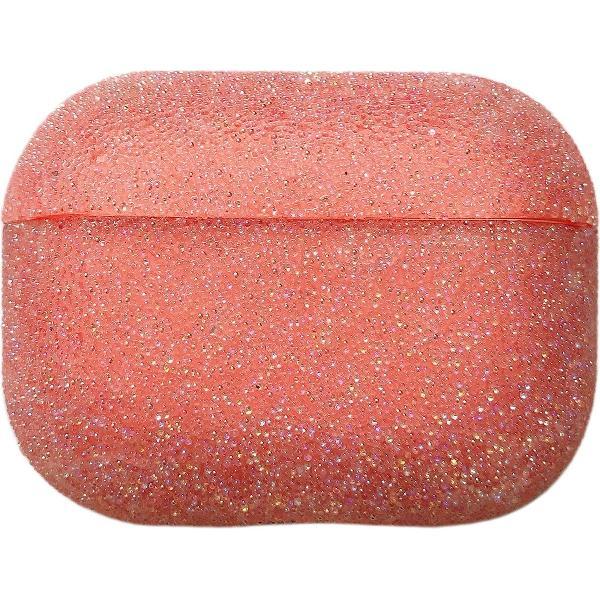 AirPods Pro Hoesje – Glitter Hard Case – Roze