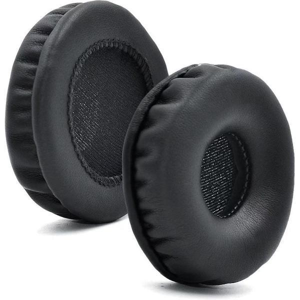 Luxe Lederen Oorkussen Set Voor Jabra Evolve 20 20SE 30 40 65 - Vervangende Koptelefoon Earpads - Oor Kussens - Ear Pads - Oorkussens Met Noise Cancelling Memory Foam Binnenlaag - Zwart