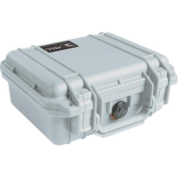 Peli 1200 Waterdichte Camerakoffer Zilver met Foam Interieur