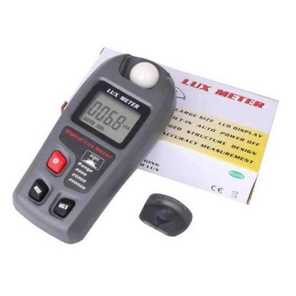 Draadloze digitale LUX meter - Lichtmeter - Tot 200.000 LUX bereik - Zwart