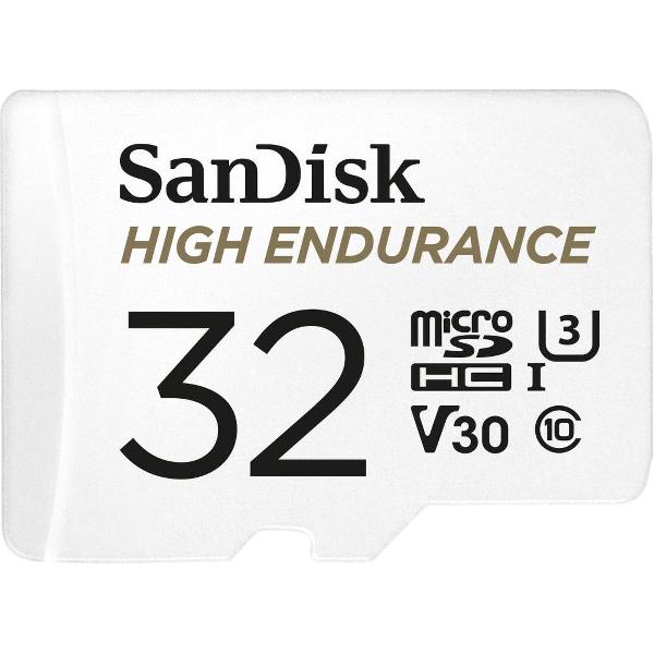 SanDisk microSDHC High Endurance Monitoring 32GB, Class 10, 100MB/s + SD Adapter