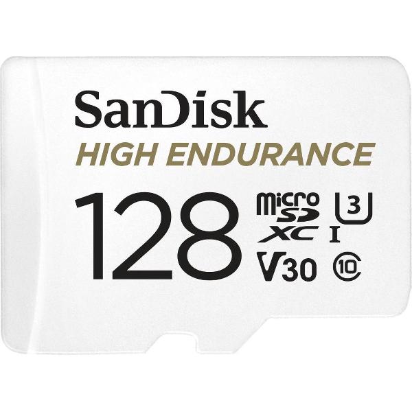 SanDisk microSDXC High Endurance Monitoring 128GB, Class 10, 100MB/s + SD Adapter