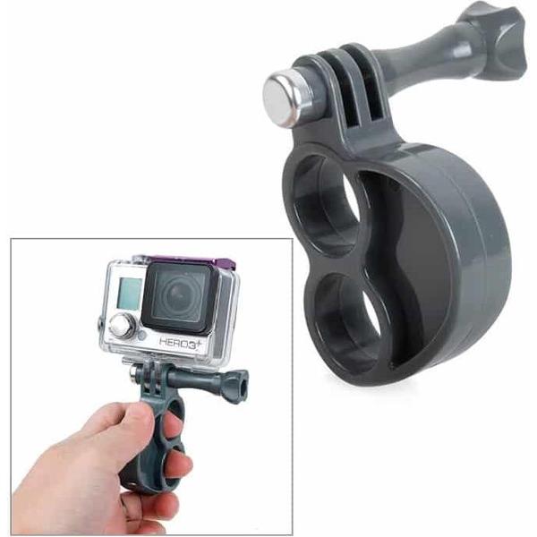 TMC HR273 Gen2 vingers grip met duimschroef voor GoPro NIEUWE HERO / HERO6 / 5/5 sessie / 4 sessie / 4/3 + / 3/2/1, Xiaoyi en andere actiecamera's (grijs)