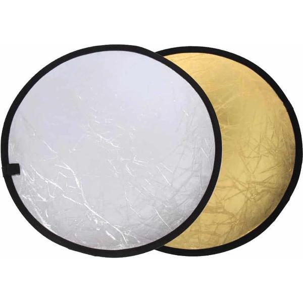 2 in 1 (goud / zilver) opvouwbare reflectorplaat (60 cm)