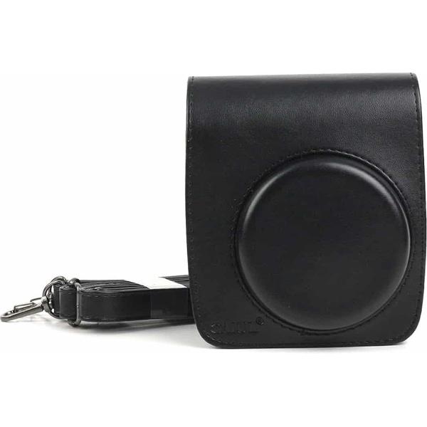 PU lederen camera beschermende tas voor FUJIFILM Instax Mini 90 camera- Zwart
