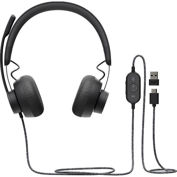Logitech Zone Wired Teams - USB-C Headset - Graphite