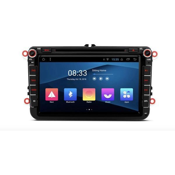 RNS 510 pasvorm 8 inch navigatie met ingebouwde 4G Module Android 9.0