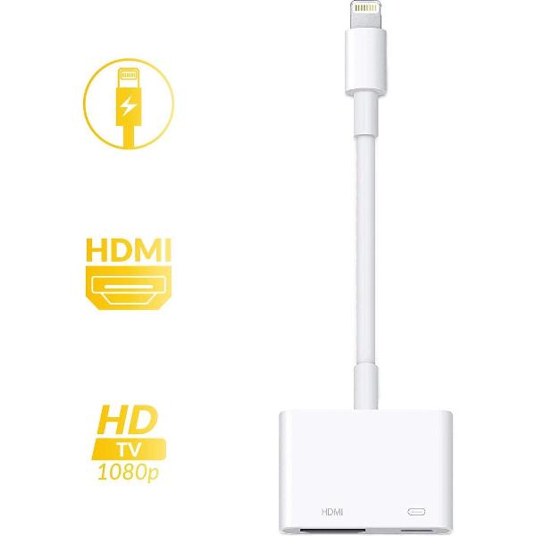 Lightning Digital AV Adapter voor iPhone, iPad, iPod adapter naar 1080P HDMI