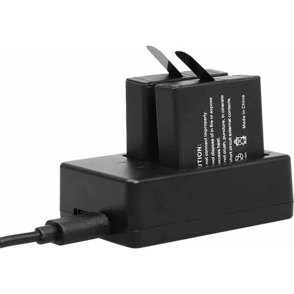 Voor GoPro HERO5 AHDBT-501 dubbele batterijlader