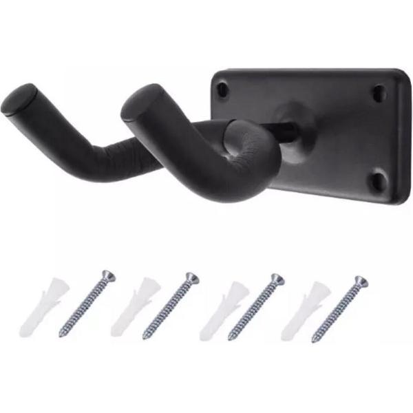 Gitaar muurbeugel –gitaar haak – gitaarhouder – gitaarstandaard- gitaar wandbeugel – wandsteun - Gitaar makkelijk ophangen - Gratis Schroeven & Pluggen