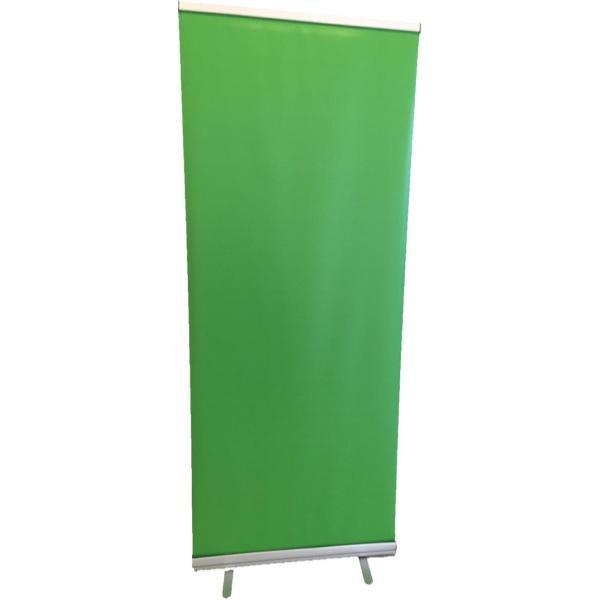 Greenscreen 85cm x 200cm + draagtas (Roll-up banner)