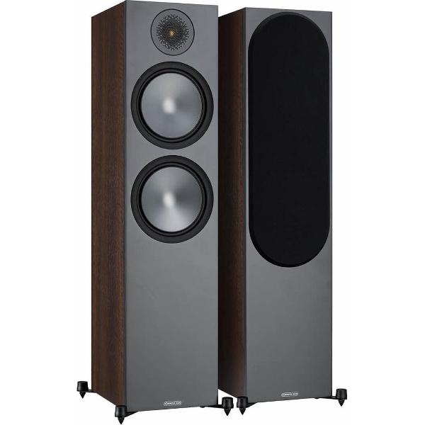 Monitor Audio Bronze 500 Grote Vloerstaande Luidspreker - Walnoot (per paar)