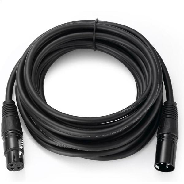 WiseGoods Audio XLR Kabel Mannelijk-Vrouwelijk - XLR Male en XLR Female - Microfoonkabel - Signaalkabel - 5 M - Zwart