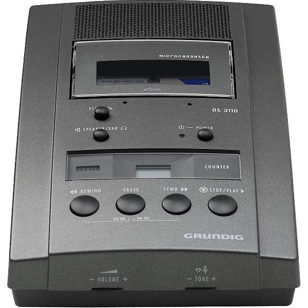 Grundig DT3110 Microcassette systeem PFF2600 | Netvoeding | 1x Microcassette