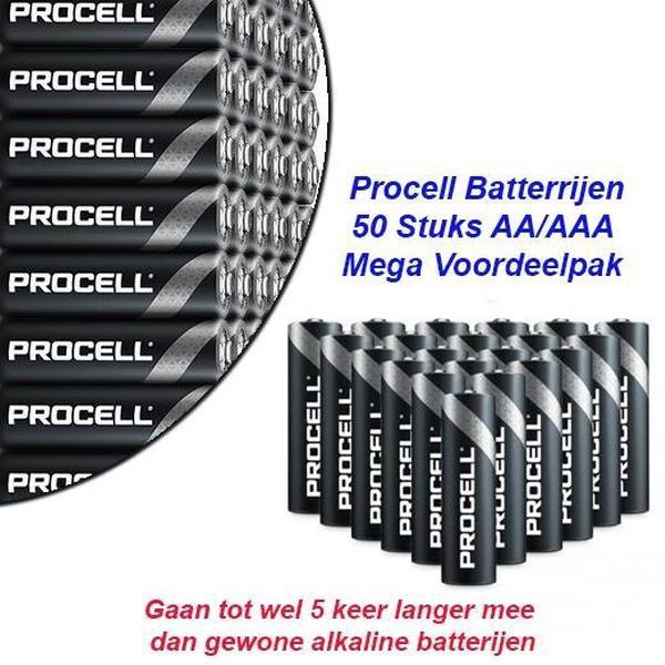 Procell 50 X AA Batterijen - Mega Voordeelpak -