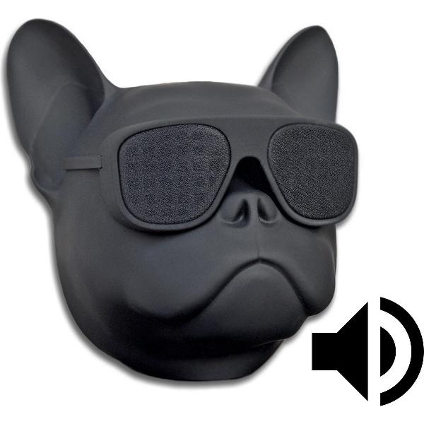 Relephance Bluetooth Bulldog Speaker – Draadloos - USB Oplaadbaar - Mat Zwart