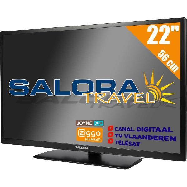 Salora Travel TV 22 inch LED9109CTS2 tv 56 cm (22'') 12 en 230 Volt HD Satelliet