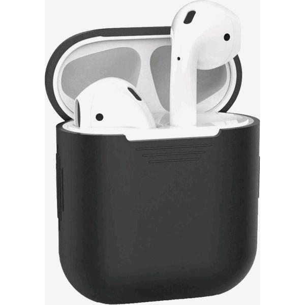 Airpods 1 & 2 Koptelefoon Hoesje Cover Case Zwart