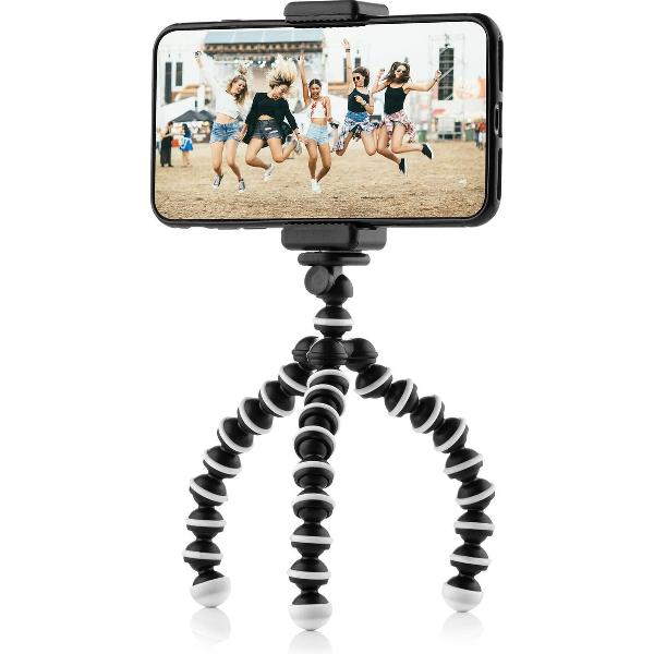 Flexibel mini-statief voor smartphone en GoPro - met telefoonhouder - octopus mini tripod