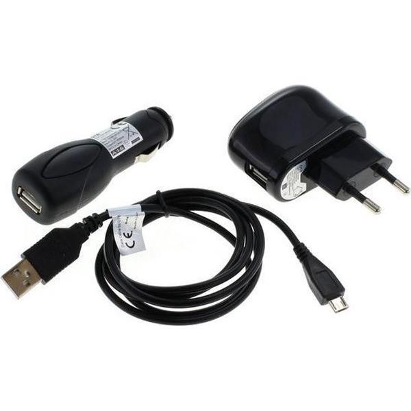 USB / Voeding / Autolader Micro USB Laadset - 3 delig