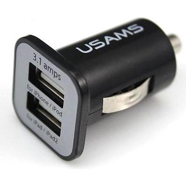 Usams Dual USB-autoadapter 3.1 ampere