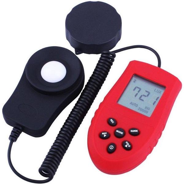 Lux Meter LCD met draad incl batterijen (2xAAA)