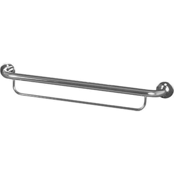 Badkamer handgreep 60 cm inclusief handdoekrek RVS gepolijst