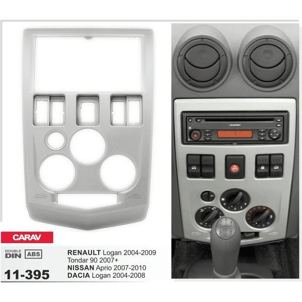 2-DIN RENAULT Logan 2004-2009, Tondar 90 2007+ / NISSAN Aprio 2007-2010 / DACIA Logan 2004-2008 inbouwpaneel Audiovolt 11-395