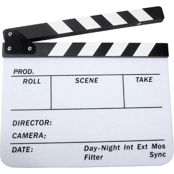 Director Clapper Board / Scene Board / Clapboard / Filmklapper - Zwart-Wit