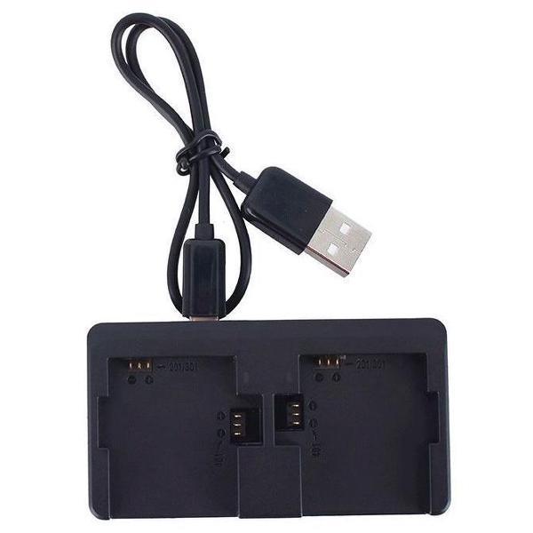 Proqam® Dual Charger/Oplader voor GoPro Hero 4 / 3 +/ 3 (externe snellader, accu)