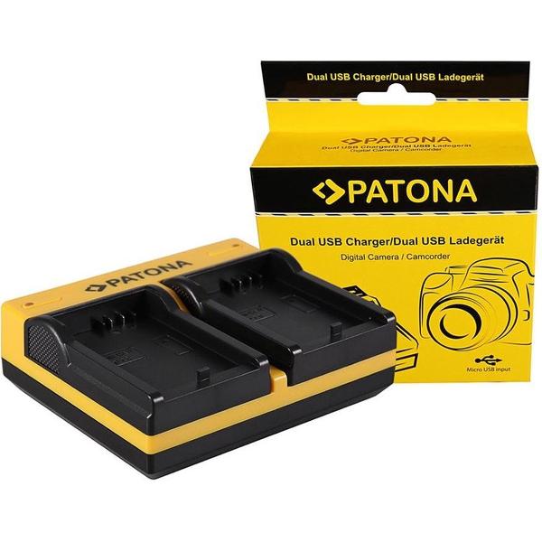 PATONA Dual Charger for Canon LP-E5 EOS 1000D 450D 500D