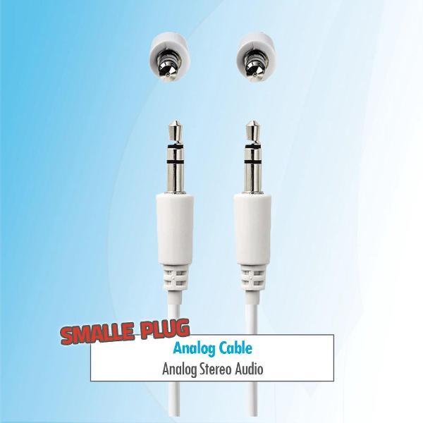 Budget 3 meter Dunne aux audio jack kabel 3.5 mm naar 3.5mm wit