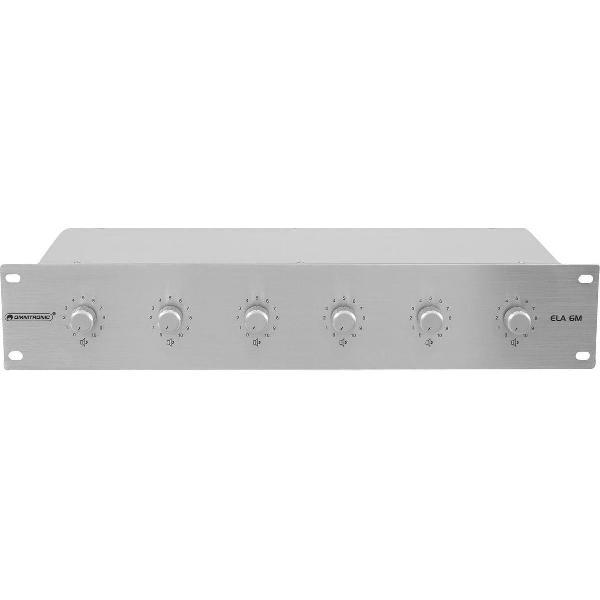 OMNITRONIC PA 6-zone mono vol contr 20W sil