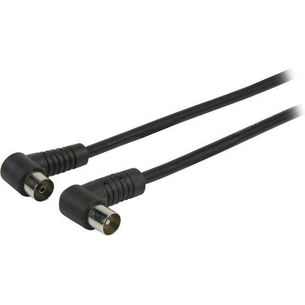 Valueline VLSP40100B20 coax-kabel 2 m Zwart