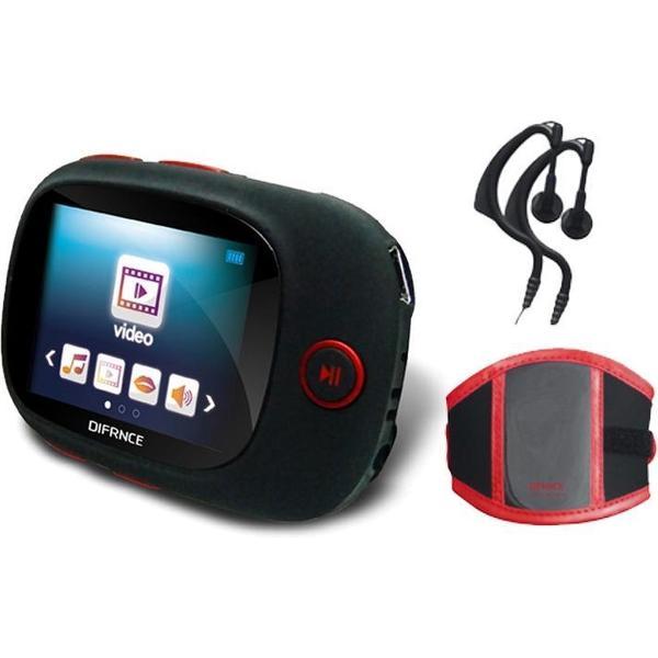 Difrnce MP1861 - Sport MP4 speler - 4 GB - Rood