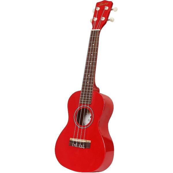 Fazley K23R-W concert ukelele rood